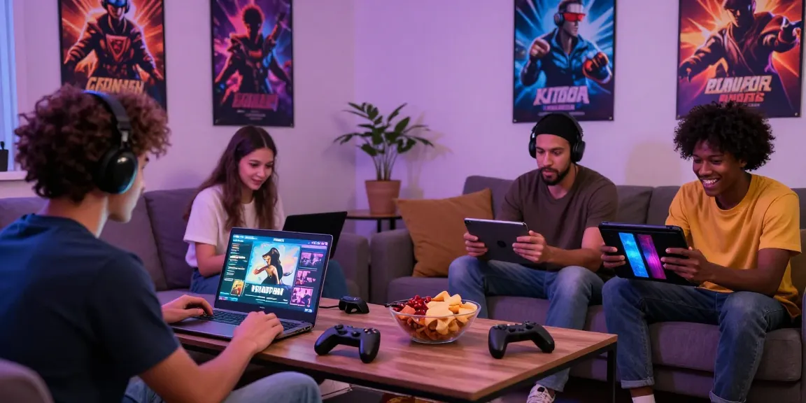 Engaging scene of players enjoying free porn ganes in a cozy living room atmosphere.