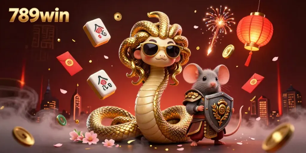 Experience thrilling gameplay with 789win in this exciting casino illustration filled with vibrant elements.